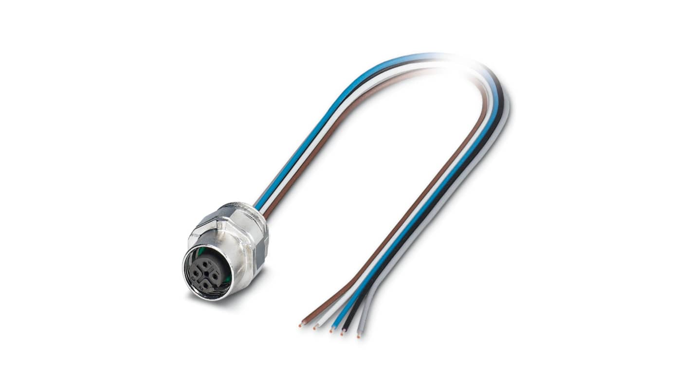 Phoenix Contact 5 way M12 to 5 way Unterminated Sensor Actuator Cable, 2m