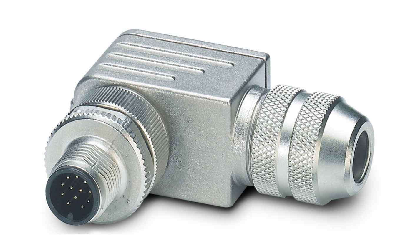 Phoenix Contact Circular Connector, M12 Connector, Plug