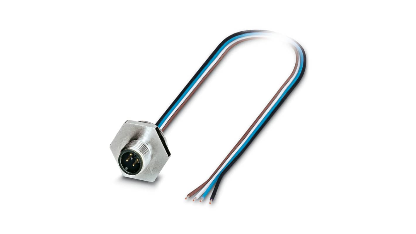Sestavený Kabel, A: M12 4kolíkový Phoenix Contact