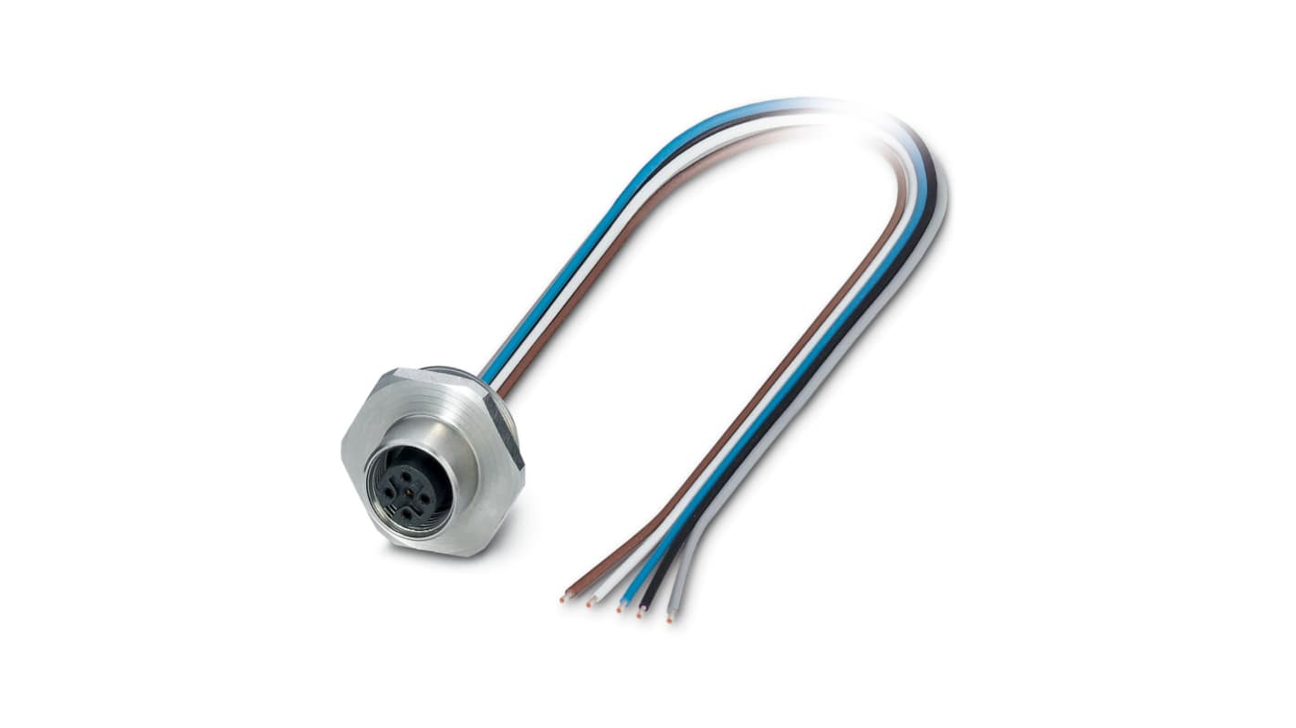 Phoenix Contact 5 way M12 to Sensor Actuator Cable, 500mm