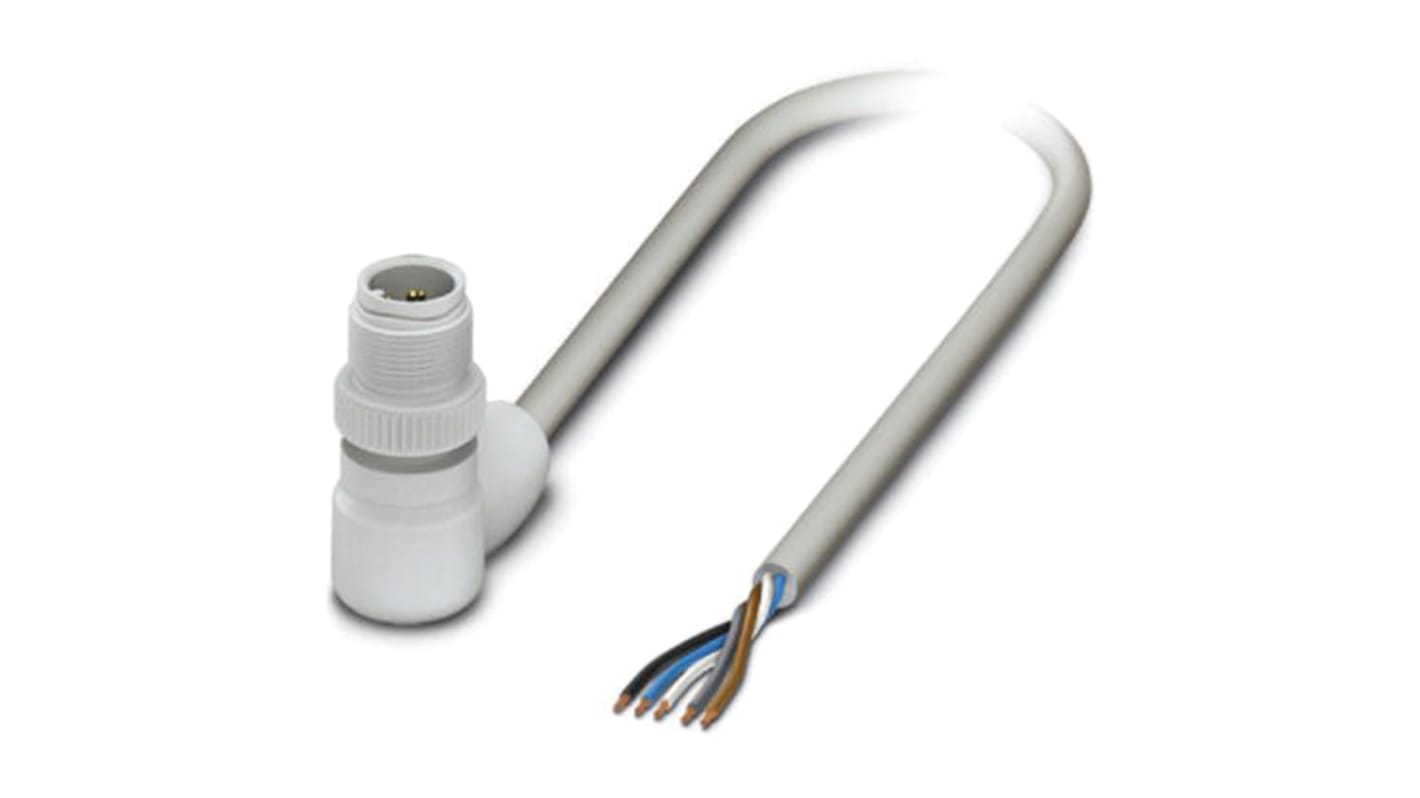 Phoenix Contact Male 5 way M12 to Sensor Actuator Cable, 1.5m