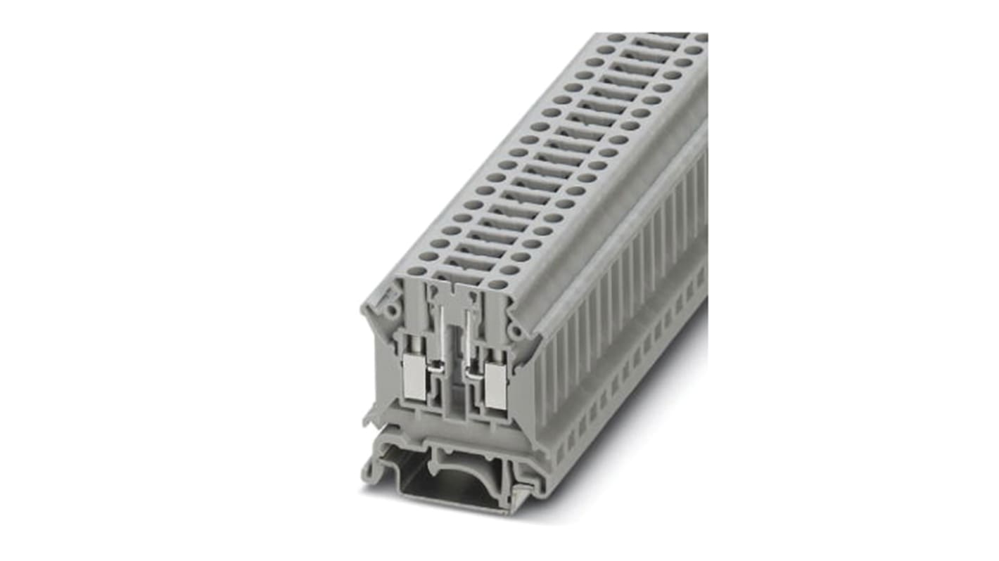 Phoenix Contact 3000604 UK 5 N-TG Series Grey, 0.2 → 6mm², Single-Level, Screw Termination