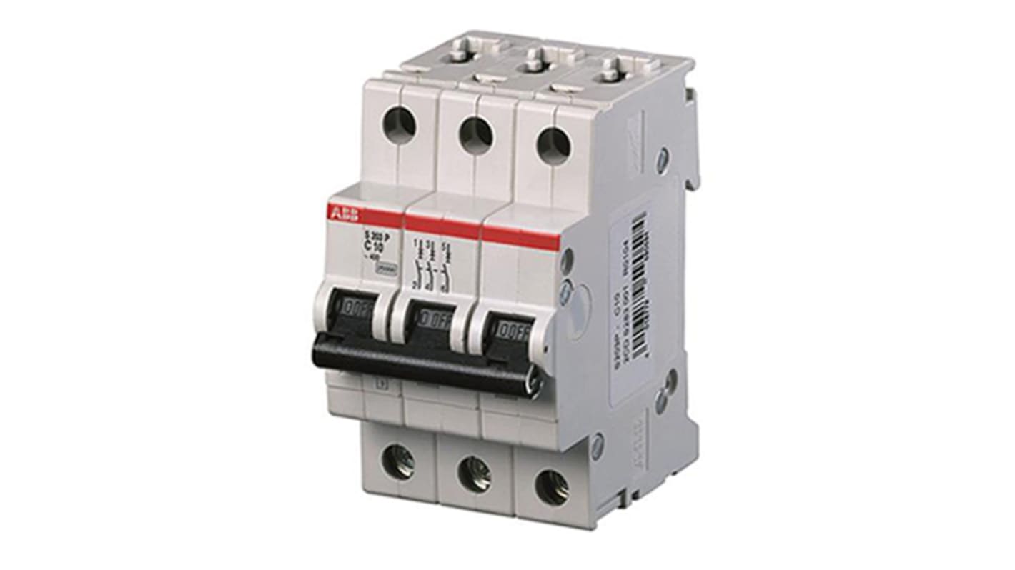 ABB S200 Leitungsschutzschalter Typ K, Pol 3 3A 480Y/277V, Abschaltvermögen 10 kA System Pro M Compact