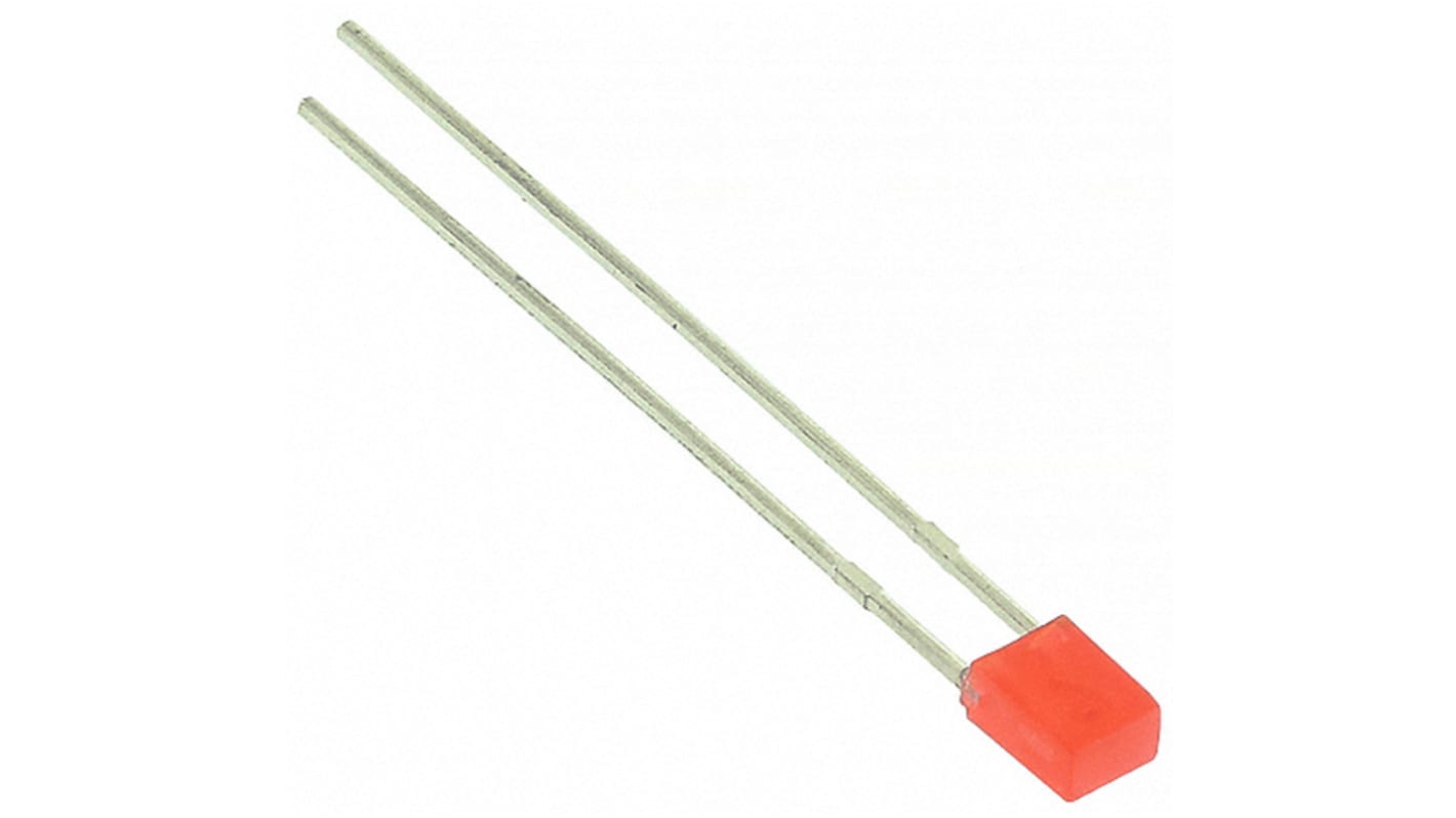Kingbright2.5 V Red LED Rectangular Through Hole, L-914HDT