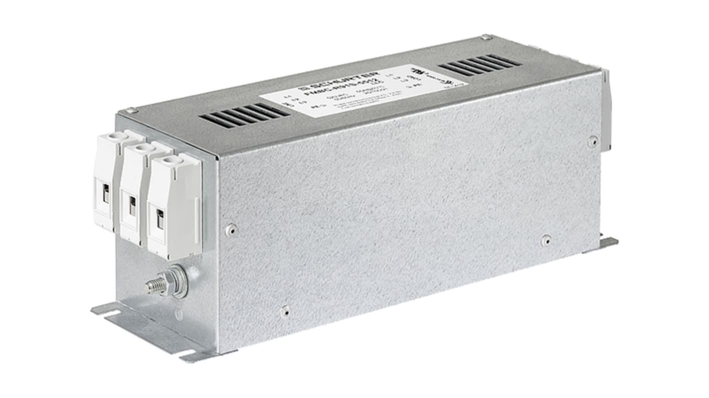Schurter, FMBC LL 30A 520 V ac 50 → 60Hz, Chassis Mount RFI Filter, Screw 3 Phase