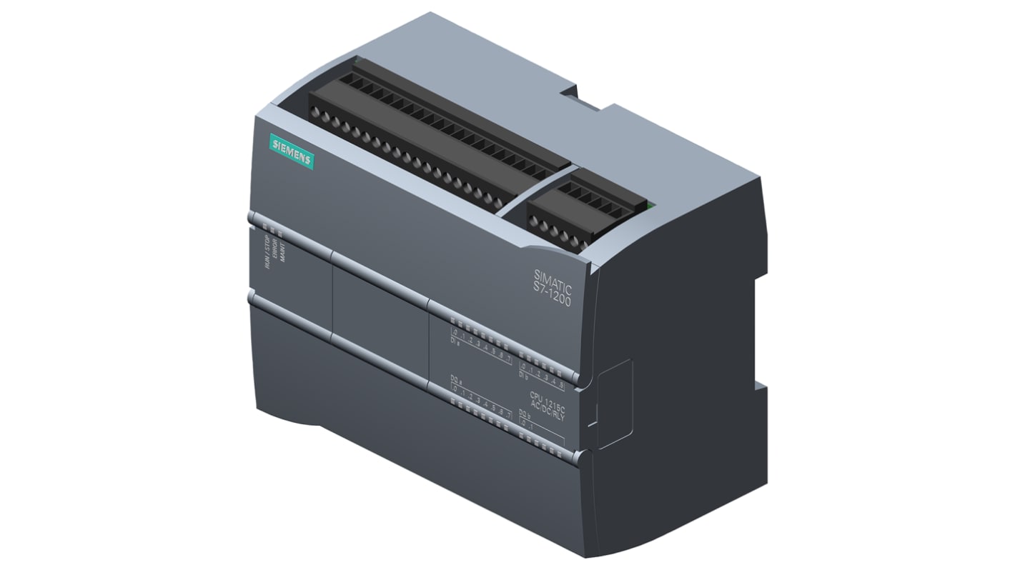 Siemens SIMATIC S7-1200 Series PLC CPU for Use with SIMATIC S7-1200 Series, 230 V ac Supply, Digital, Relay Output, 14