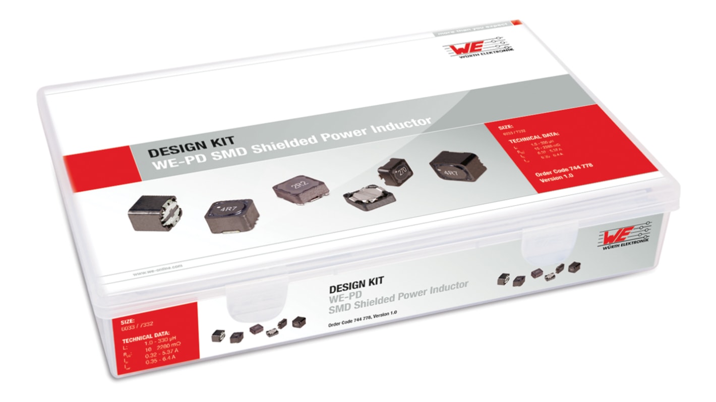 Wurth Elektronik Induktivitäten-Sortiment, Inhalt SMD-Leistungsinduktivität 6033/7332 WE-PD, 35-teilig