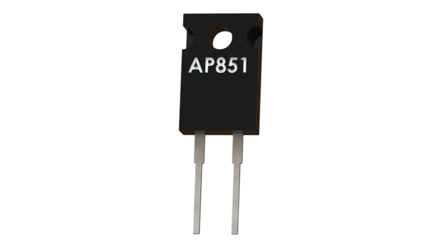 Arcol 非感应电阻, 2Ω, 50W, ±1%容差, ±300ppm/°C, TO-220, AP851系列
