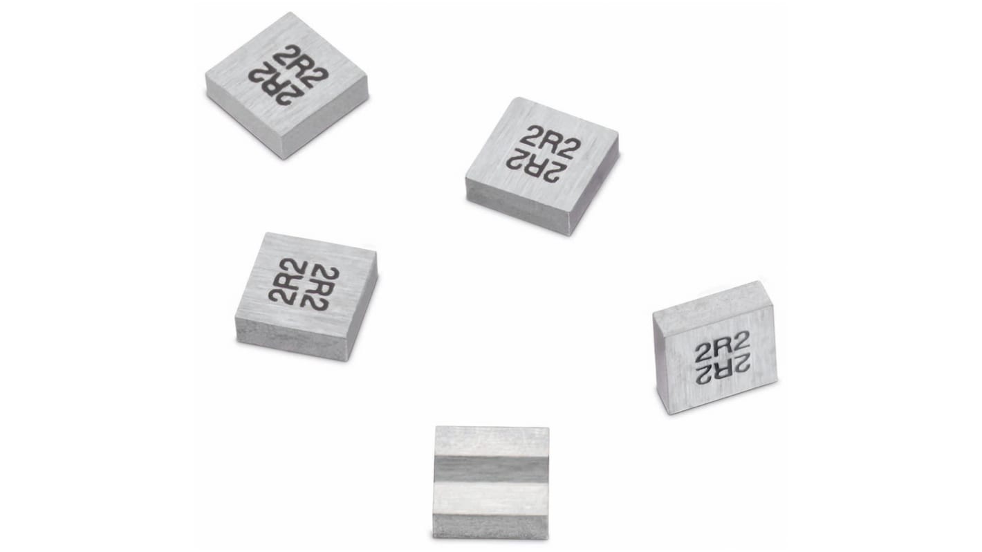 Wurth, WE-MAPI, 3020 Shielded Wire-wound SMD Inductor with a Magnetic Iron Alloy Core, 1 μH ±20% Shielded 4A Idc