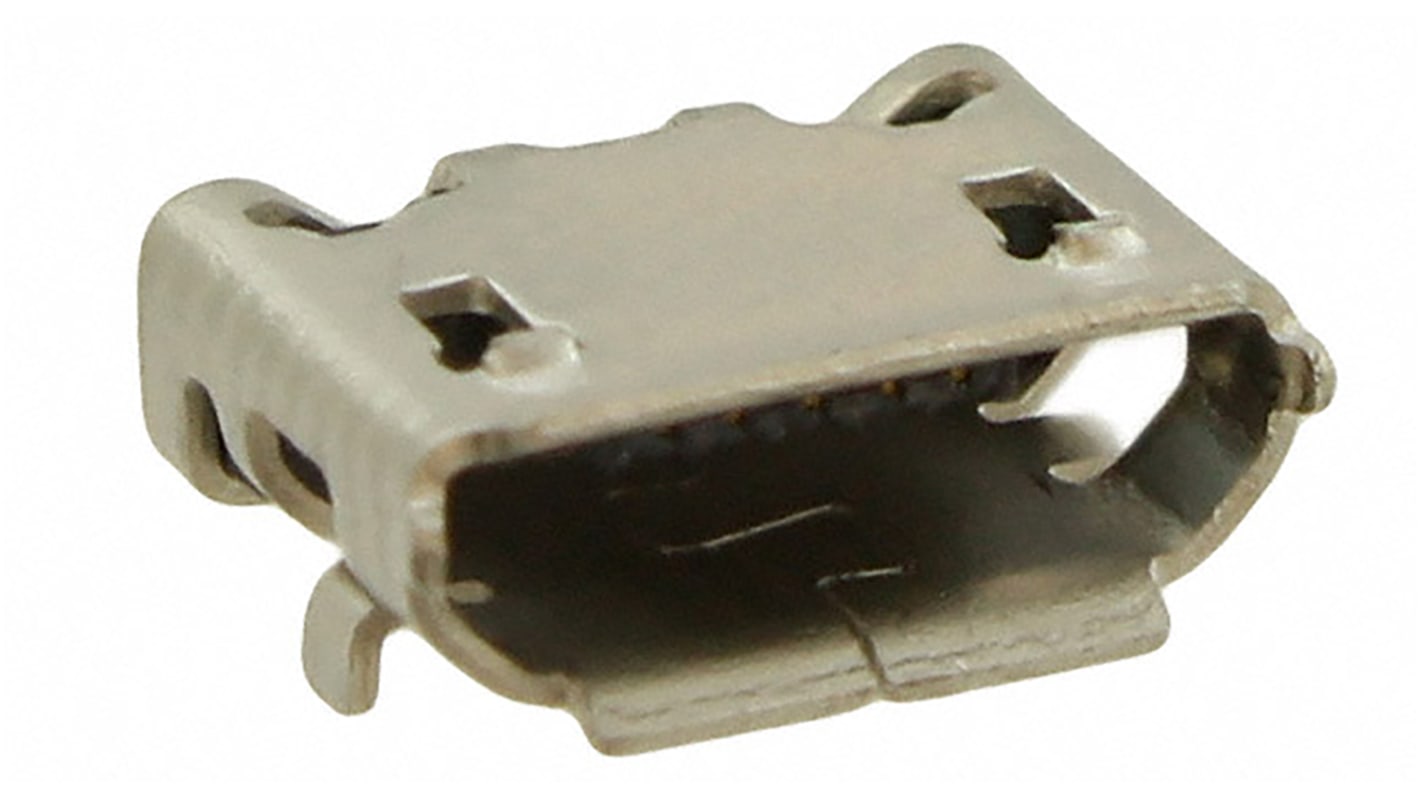 Amphenol FCI Right Angle, SMT, Socket Type B USB Connector