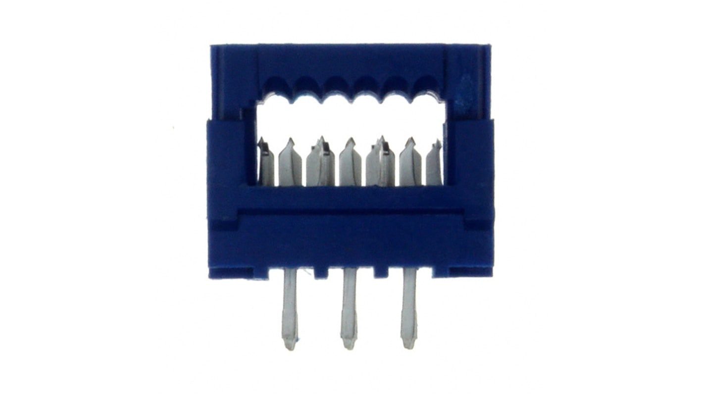 Amphenol ICC 6-Way IDC Connector Socket for  Through Hole Mount, 2-Row
