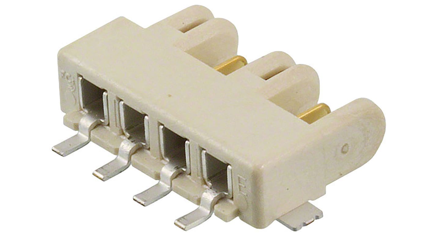 Amphenol ICC RotaConnect Series Right Angle Surface Mount PCB Header, 2 Contact(s), 3.0mm Pitch, 1 Row(s), Shrouded