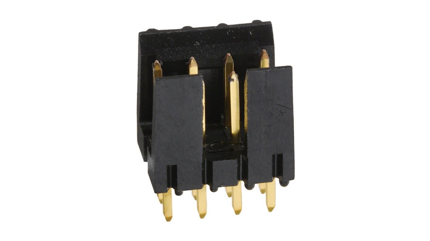Amphenol ICC DUBOX Series Straight Through Hole PCB Header, 8 Contact(s), 2.54mm Pitch, 2 Row(s), Shrouded