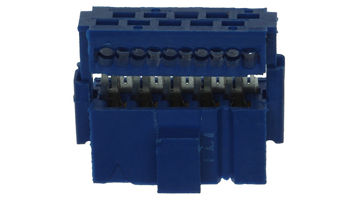 Amphenol ICC Quickie Series Cable Mount PCB Socket, 10-Contact, 2-Row, 2.54mm Pitch