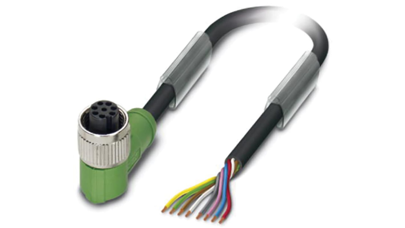 Phoenix Contact 8 way M12 to Sensor Actuator Cable, 5m