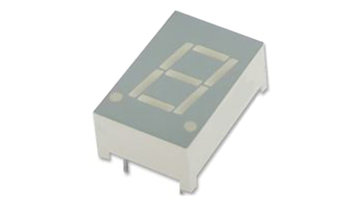 SA43-11SEKWA Kingbright 7-Segment LED Display, CA Orange 220 mcd RH DP 10.9mm