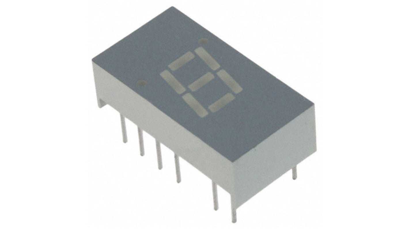 SC03-12SEKWA Kingbright 7-Segment LED Display, CC Orange 150 mcd RH DP 7.6mm