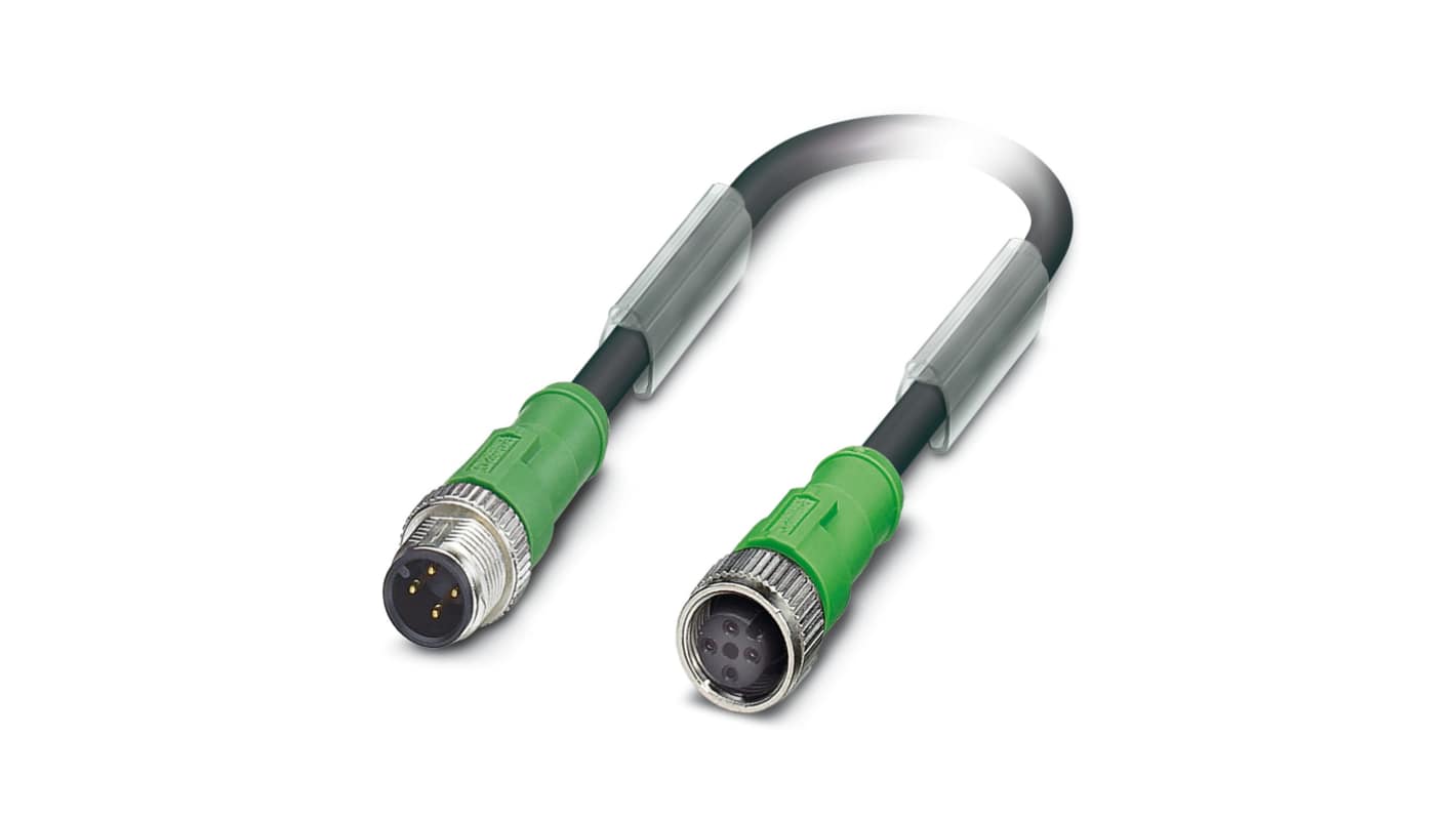 Sestavený Kabel, A: M12 4kolíkový Phoenix Contact