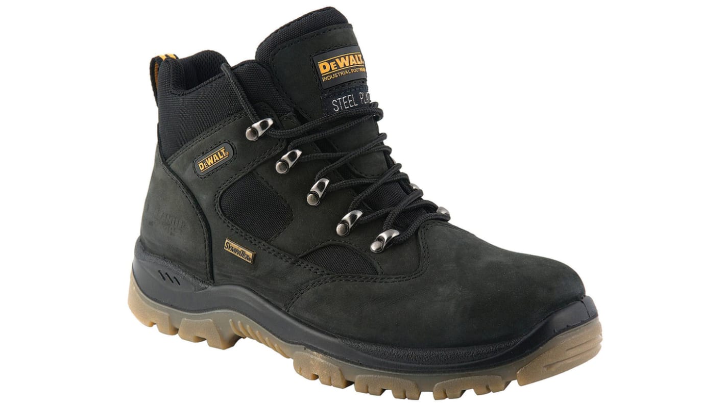 DeWALT Challenger EN20345 S3, Herren, Sicherheitsstiefel Schwarz mit Edelstahl-Schutzkappe, Größe 40 / UK 6