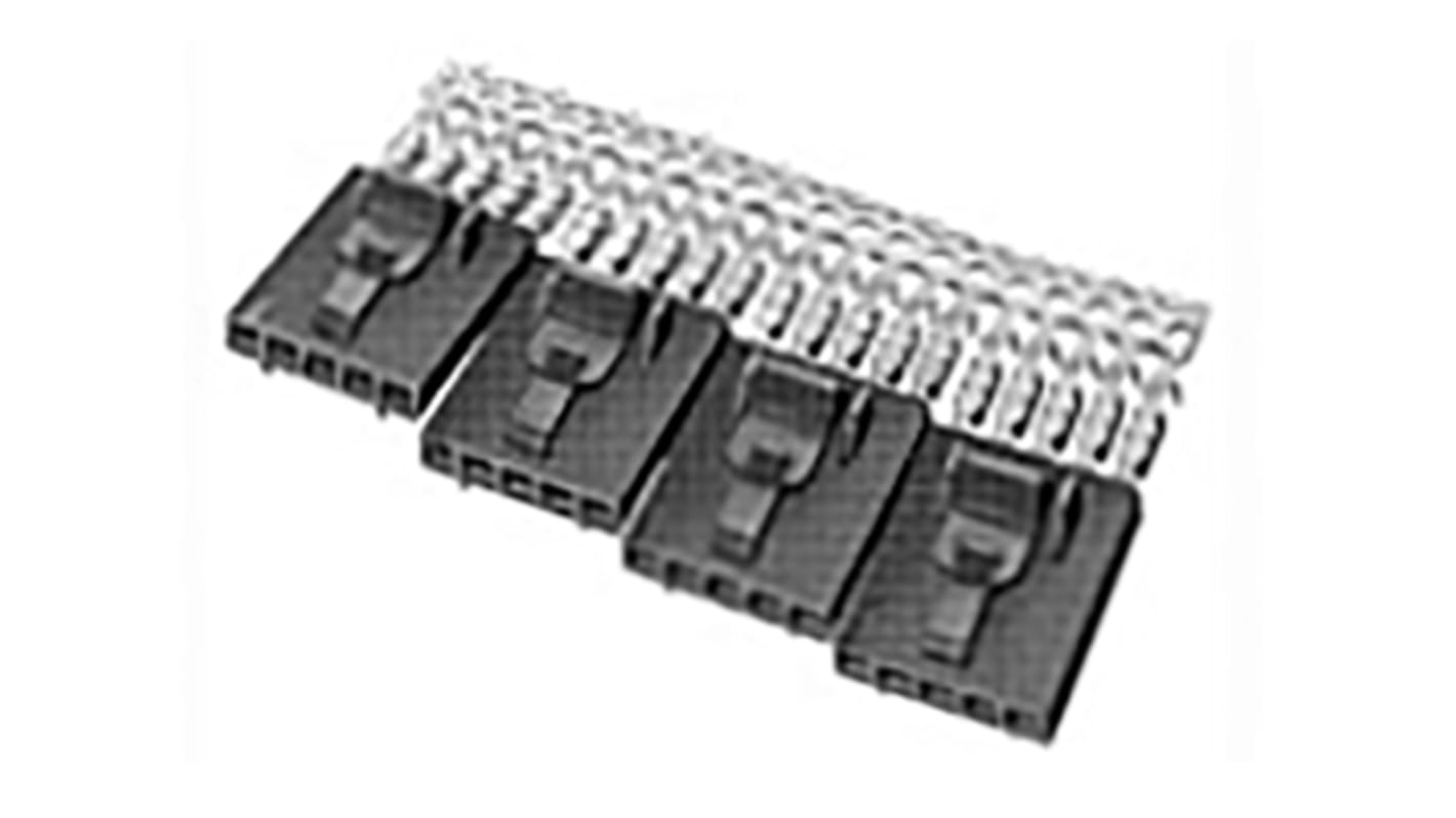 TE Connectivity, AMPMODU MTE Female Connector Housing, 2.54mm Pitch, 5 Way, 1 Row