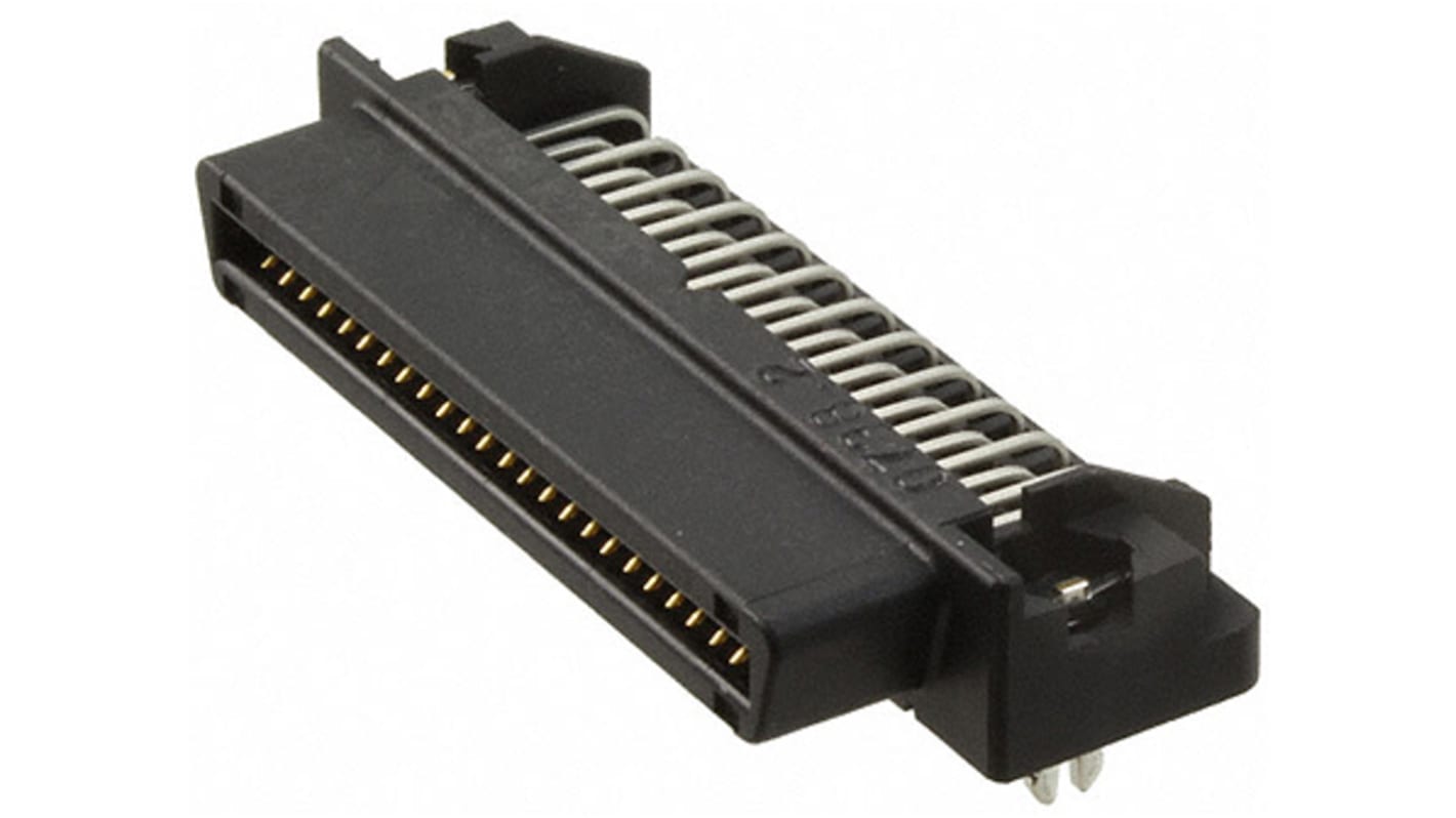 TE Connectivity, CHAMP 050 Female Connector Housing, 2.54mm Pitch, 50 Way, 2 Row Right Angle