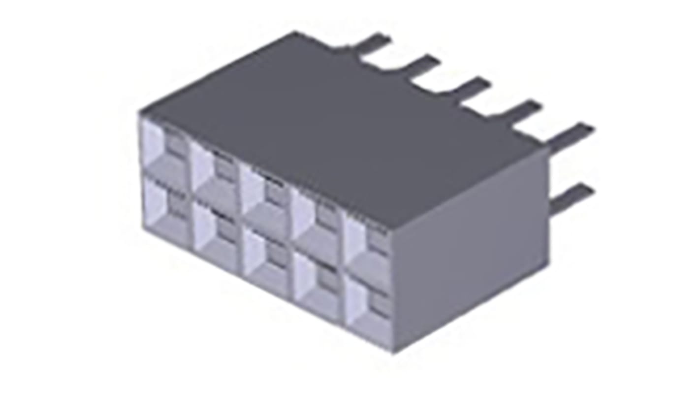 TE Connectivity, AMPMODU MOD II Female Connector Housing, 2.54mm Pitch, 10 Way, 2 Row