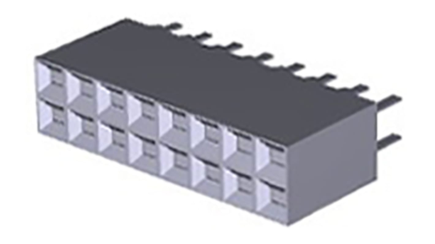 TE Connectivity, AMPMODU MOD II Female Connector Housing, 2.54mm Pitch, 16 Way, 2 Row