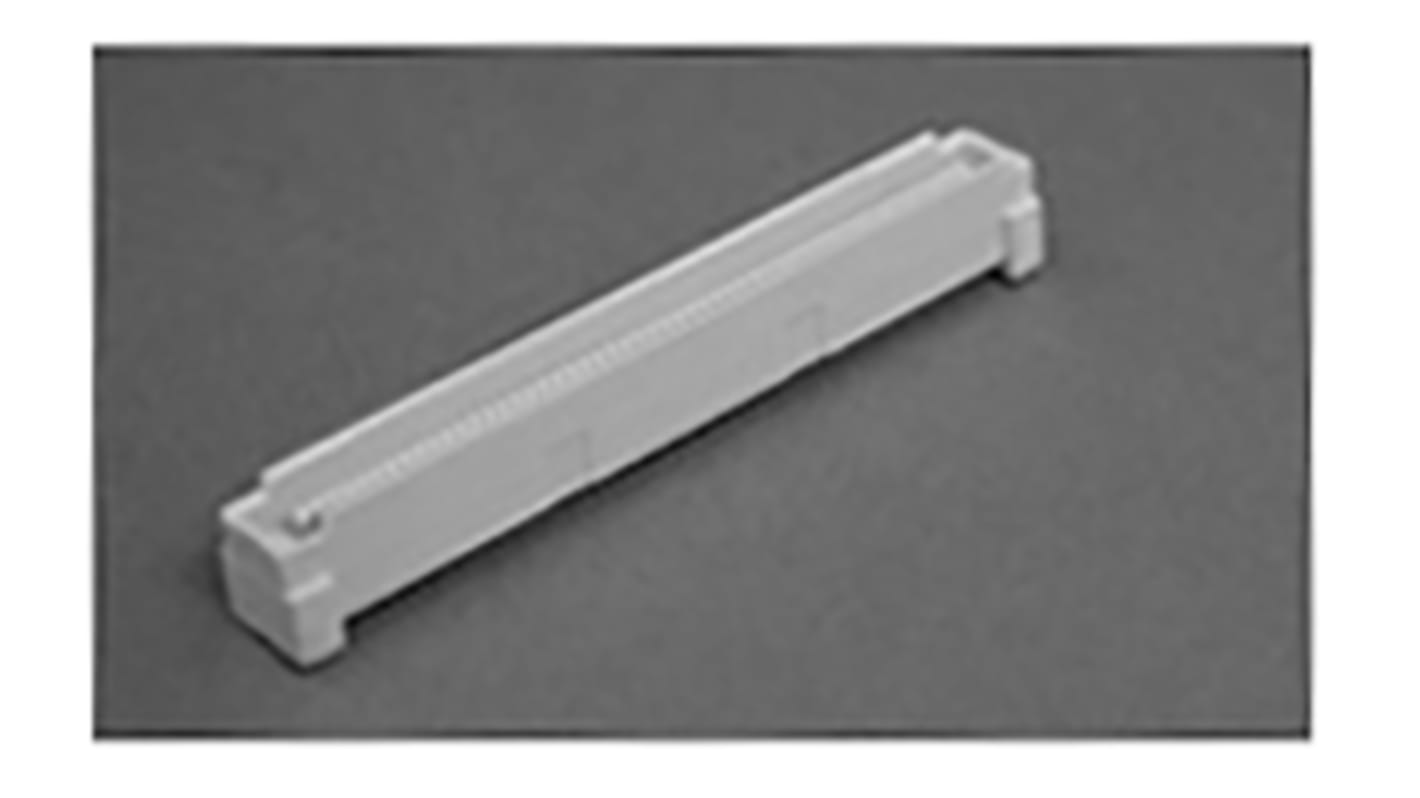 TE Connectivity Free Height Series Straight Surface Mount PCB Header, 120 Contact(s), 0.8mm Pitch, 2 Row(s), Shrouded