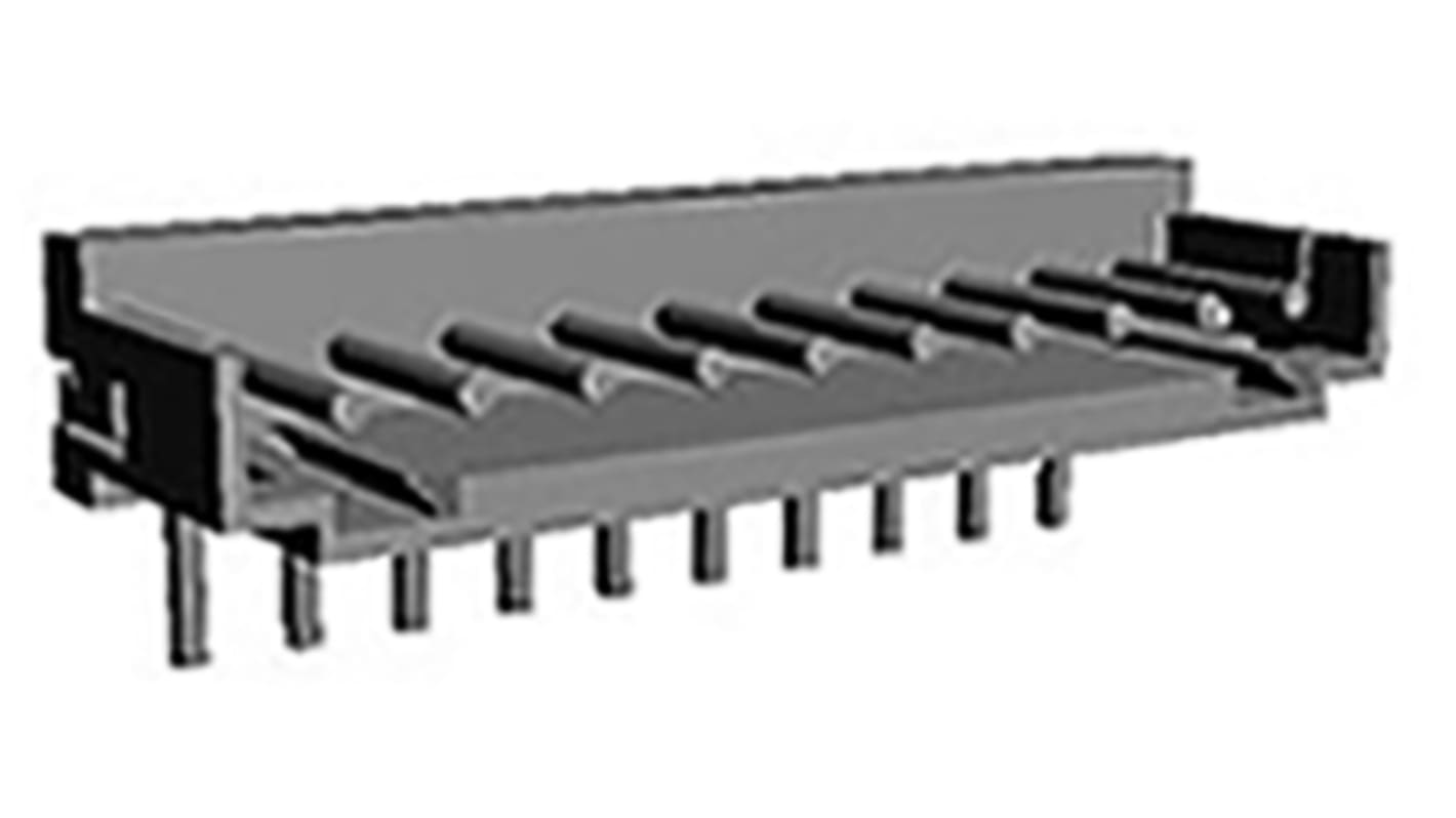 TE Connectivity AMP CT Series Right Angle Through Hole PCB Header, 13 Contact(s), 2.0mm Pitch, 1 Row(s), Shrouded