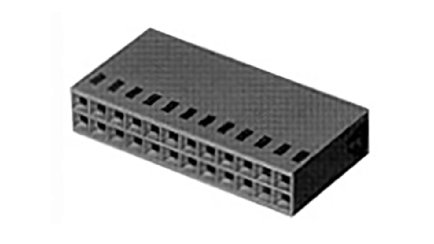 TE Connectivity, AMPMODU MOD IV Female Connector Housing, 2.54mm Pitch, 24 Way, 2 Row