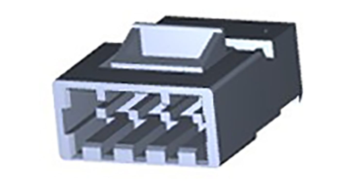 TE Connectivity, MTA-156 Male Connector Housing, 3.96mm Pitch, 4 Way, 1 Row