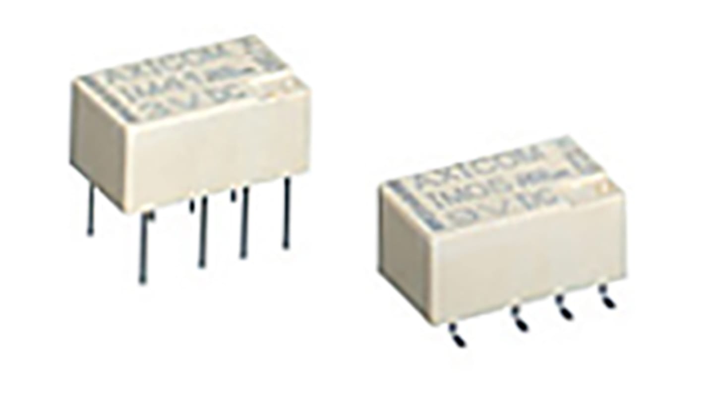 TE Connectivity Surface Mount Non-Latching Relay, 5V dc Coil, 2A Switching Current, DPDT