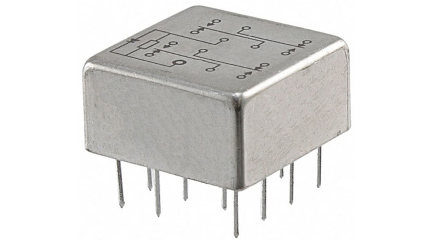 TE Connectivity PCB Mount Non-Latching Relay, 26.5V dc Coil, 2A Switching Current, 4PDT