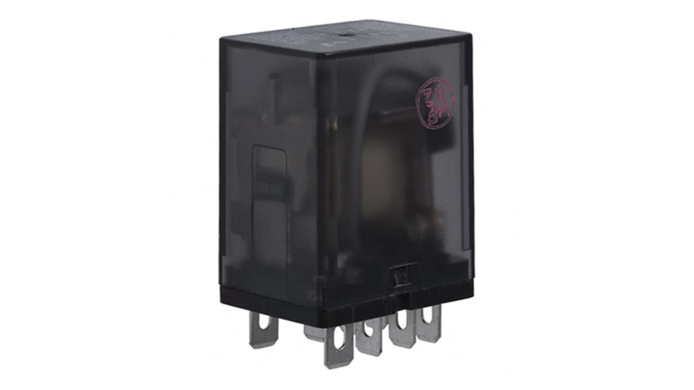 TE Connectivity Plug In Power Relay, 240V ac Coil, 15A Switching Current, DPDT