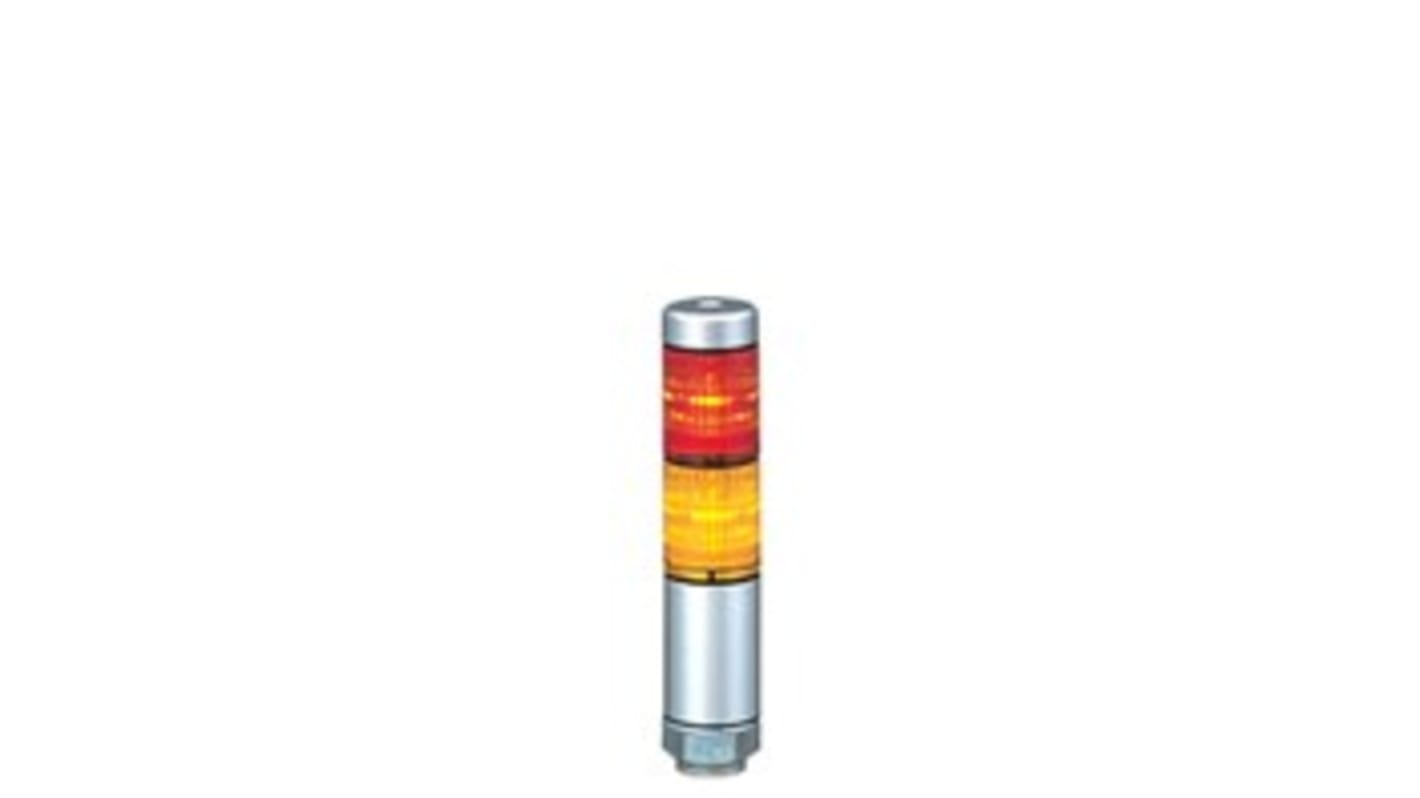Rs-Online Torretta di segnalazione Patlite 24 V c.a. / c.c. LED 2 elementi lenti A colori