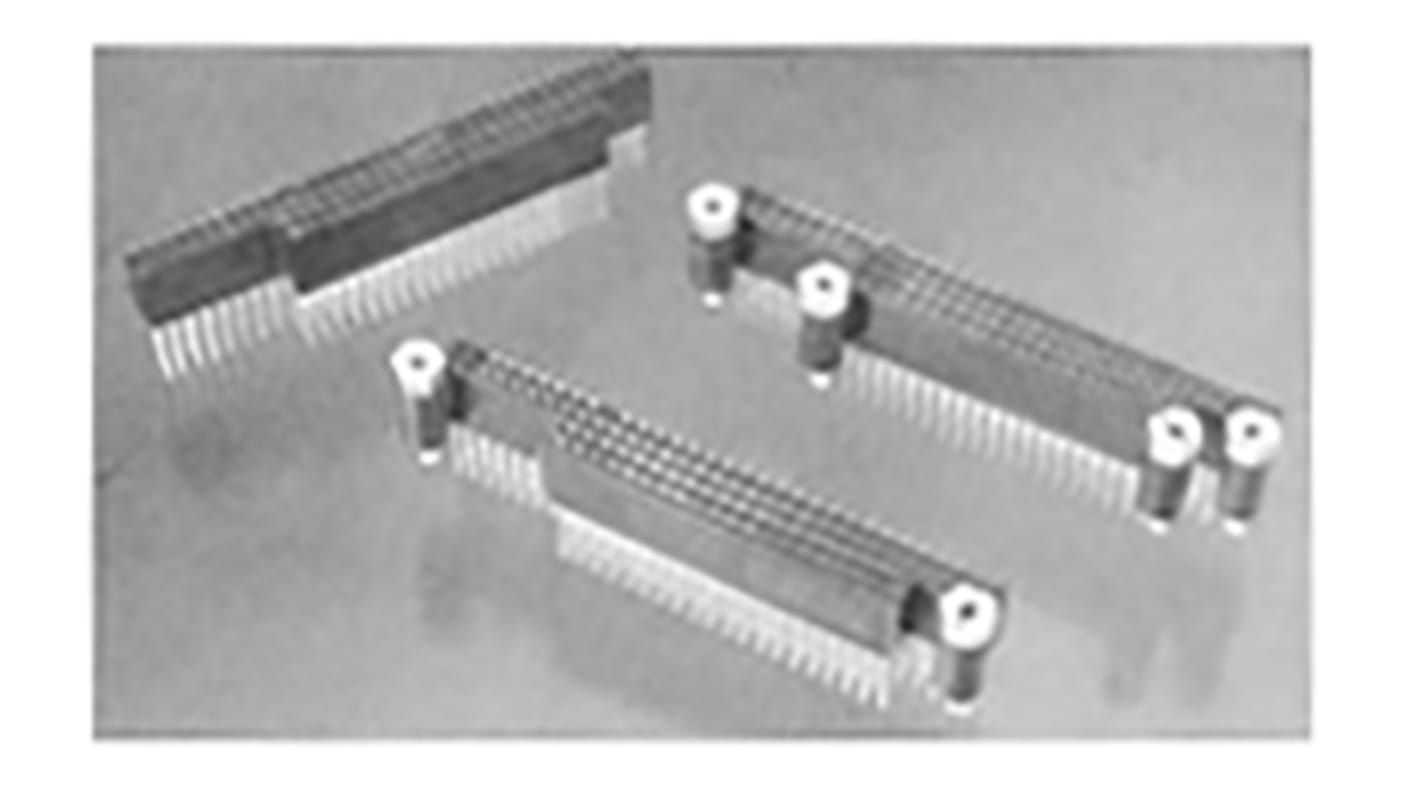 TE Connectivity AMPMODU PC/104 Series Straight Through Hole Mount PCB Socket, 104-Contact, 4-Row, 2.54mm Pitch, Screw