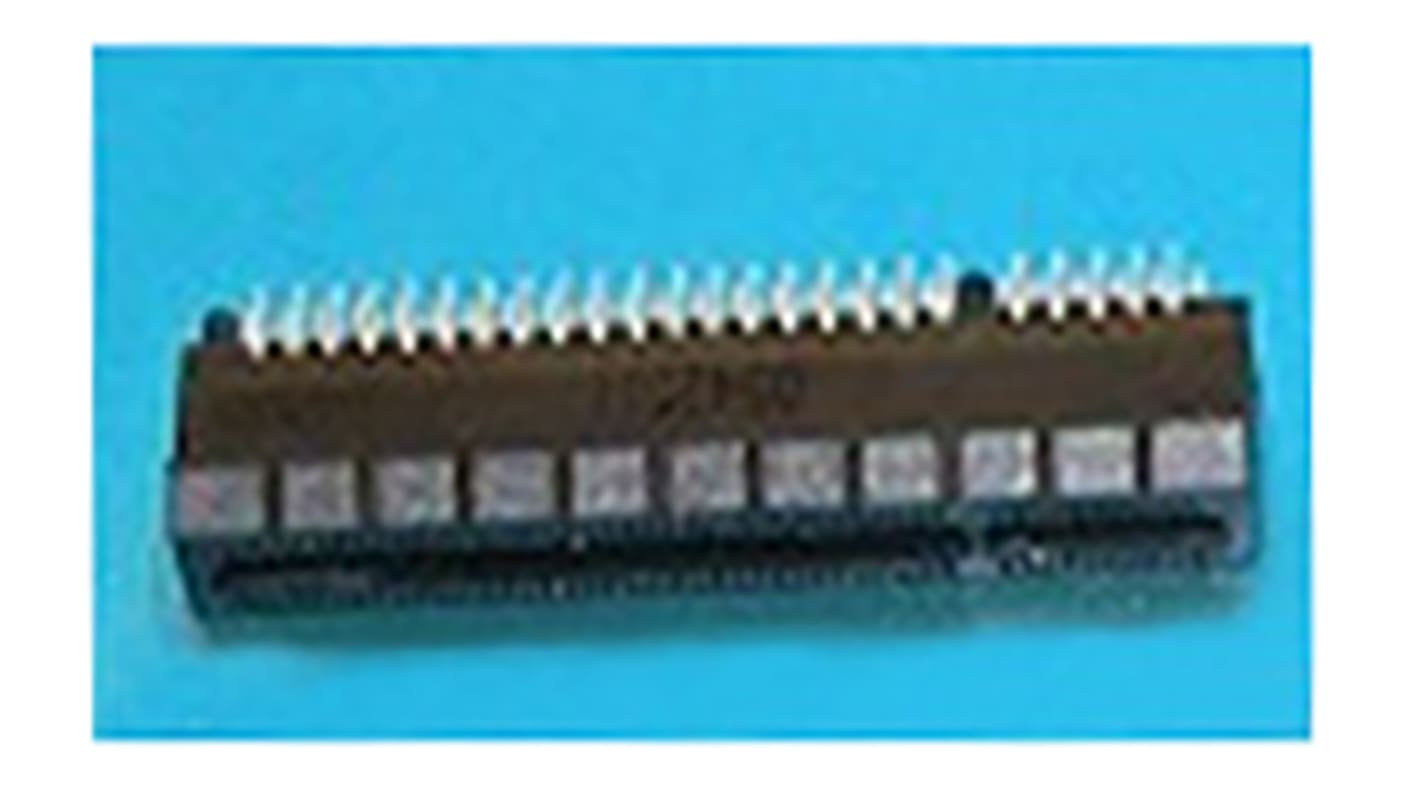 TE Connectivity Standard Edge II Series Female Edge Connector, Through Hole Mount, 18 (Dual)-Contacts, 2.54mm Pitch,