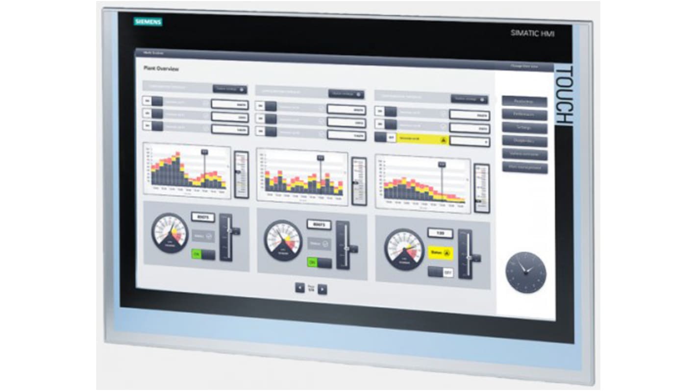 Siemens TP 2200 Series Touch Screen HMI - 21.5 in, TFT Display, 1920 x 1080pixels