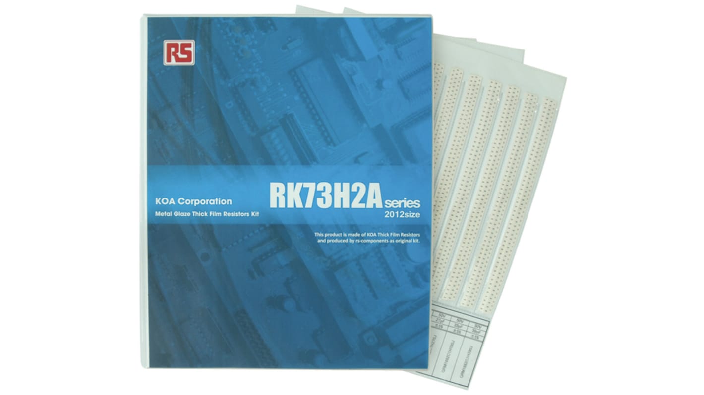 KOA, RK73H2A Thick Film, SMT 170 Resistor Kit, with 17000 pieces, 1 Ω → 10MΩ