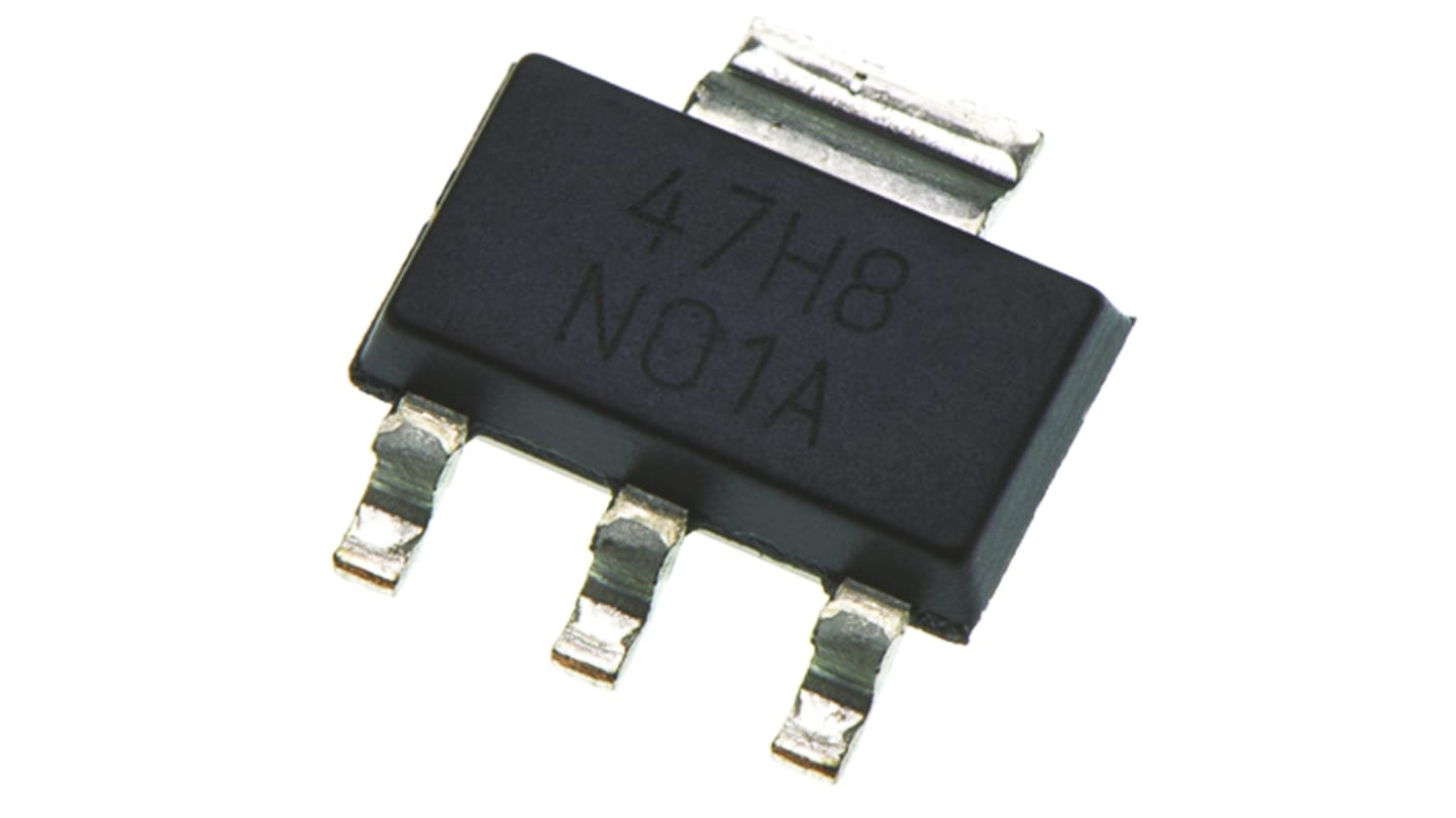onsemi N沟道增强型MOS管, Vds=100 V, 5.6 A, SOT-223, 贴片安装, 3引脚, PowerTrench系列