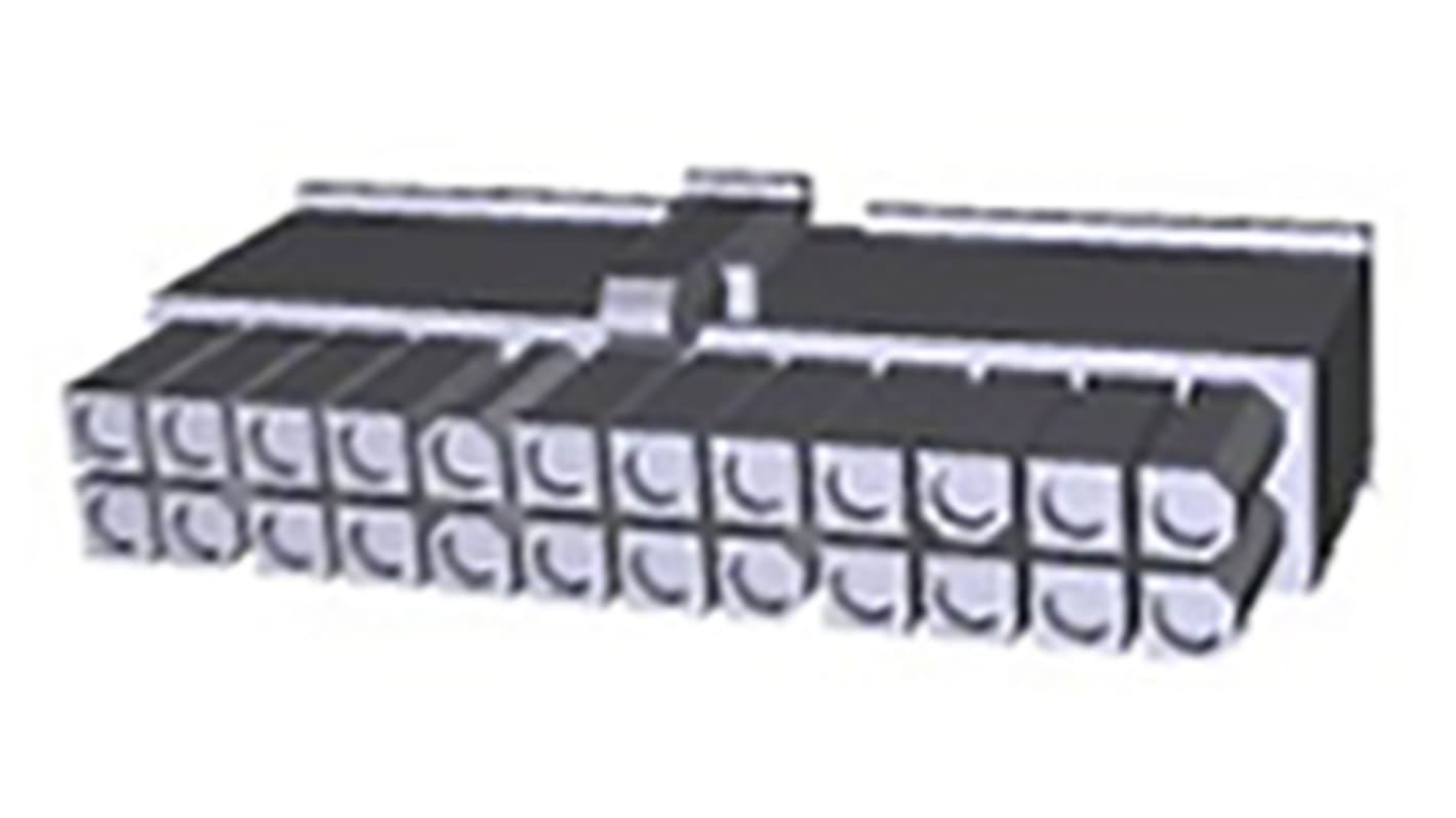 TE Connectivity, Mini-Universal MATE-N-LOK Male Connector Housing, 4.14mm Pitch, 24 Way, 2 Row