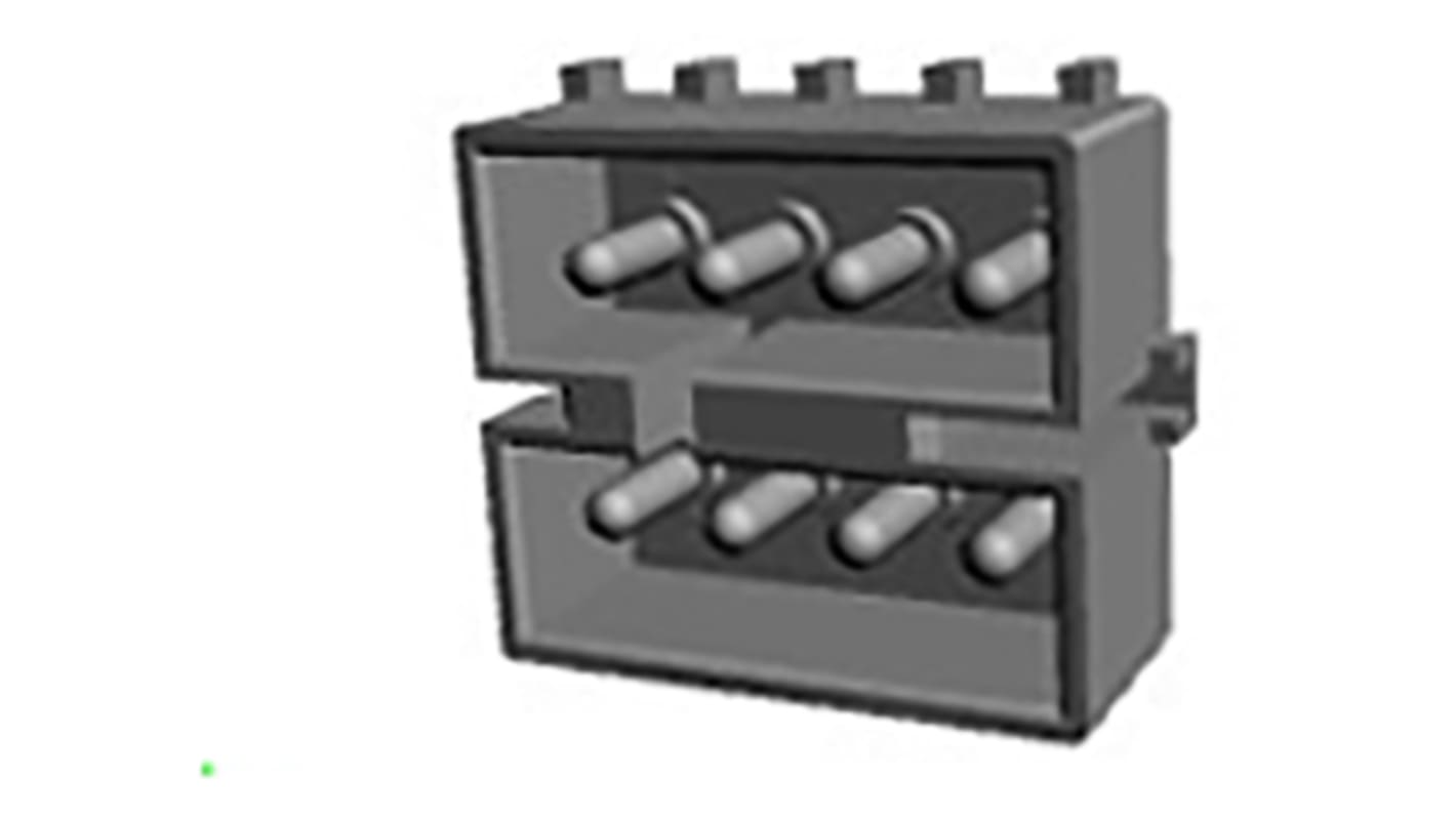 TE Connectivity Commercial MATE-N-LOK Series Straight Through Hole PCB Header, 8 Contact(s), 4.95mm Pitch, 2 Row(s),