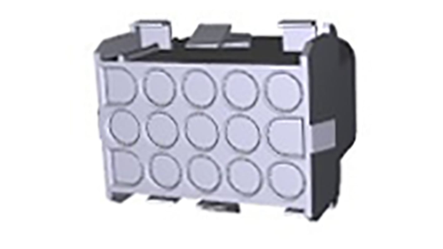 TE Connectivity, Universal MATE-N-LOK Female Connector Housing, 6.35mm Pitch, 15 Way, 3 Row