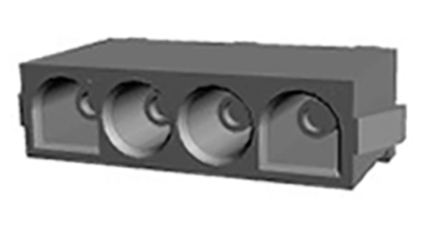 TE Connectivity Universal MATE-N-LOK Series Straight Through Hole PCB Socket, 4 Contact(s), 6.35mm Pitch, 1 Row(s),