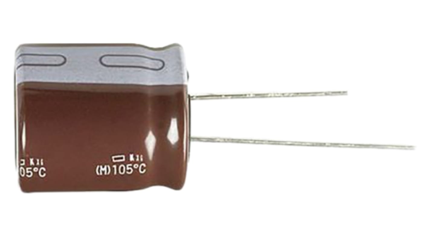 Panasonic 470μF Aluminium Electrolytic Capacitor 6.3V dc, Radial, Through Hole - EEUFR0J471