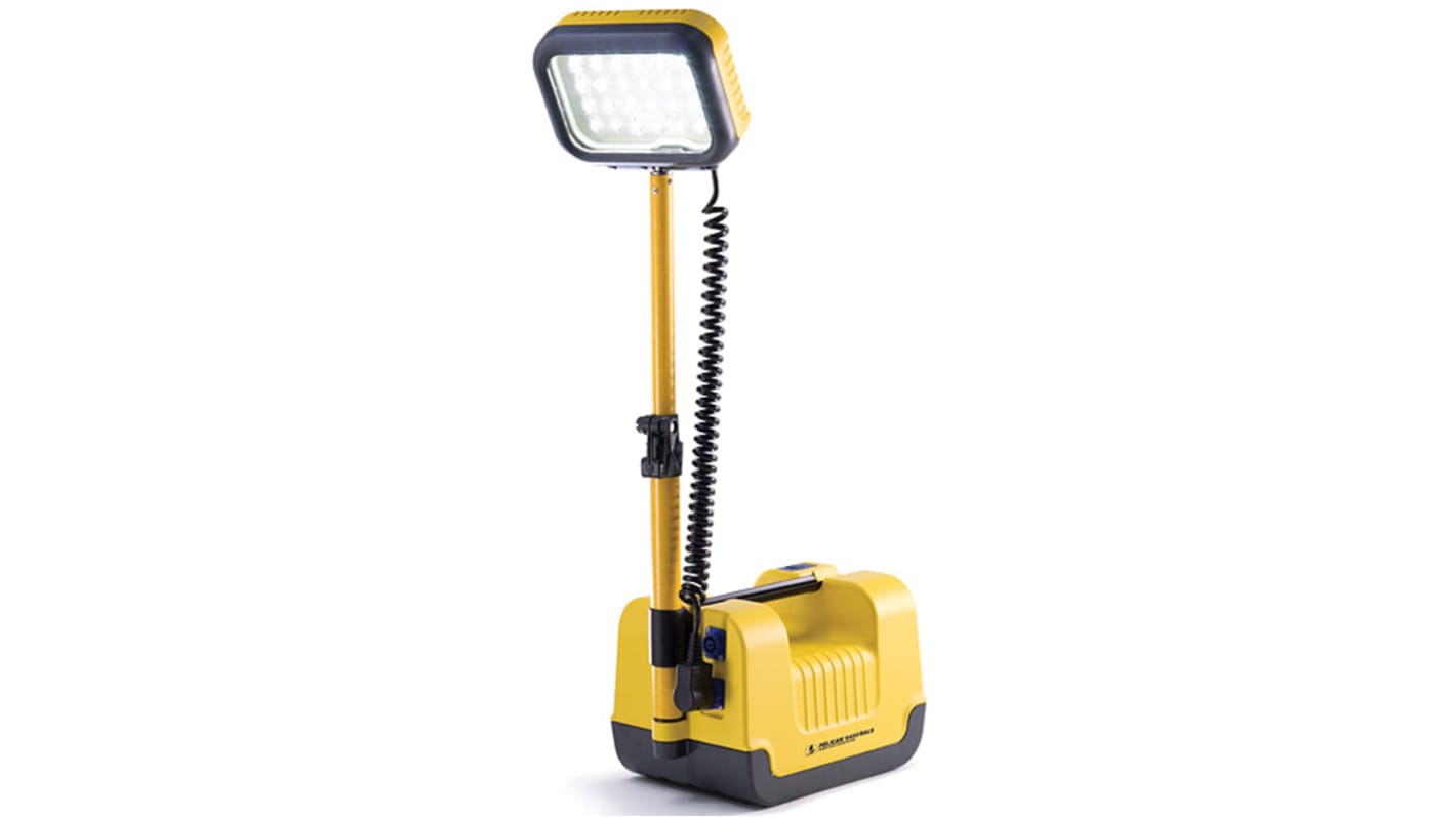 Peli 094300-0001-245E Rechargeable LED Work Light, 12 V dc