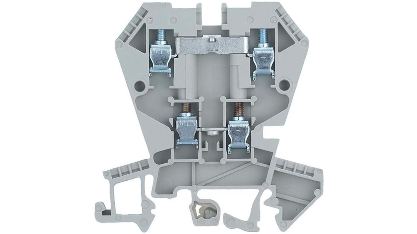 Wieland 57.404.7055.0 - WK 4E/U /V0 WK 4 E / U Series Grey, Double-Level, Screw Termination