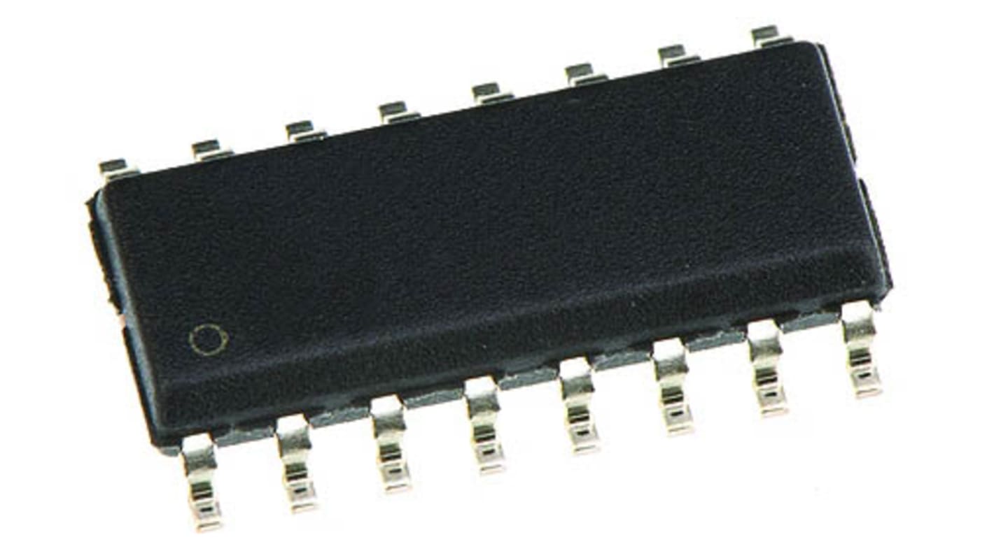 Búfer hexagonal, controlador de línea, 74HC365D,652, 74HC, 6 bits 3-State, Inversión SOIC 16 pines