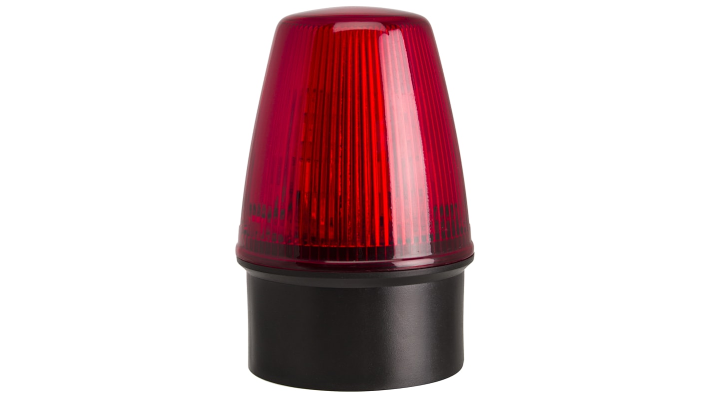 Balise clignotante à LED Rouge Moflash série LED100, 10 → 17 V c.a./c.c.