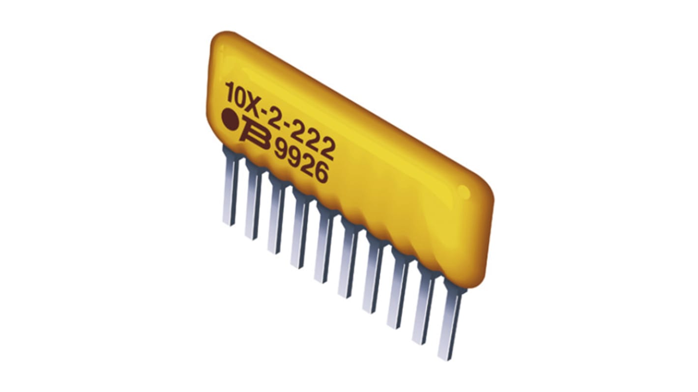 Bourns, 4600X 470kΩ ±2% Bussed Resistor Array, 5 Resistors, 0.75W total, SIP, Pin